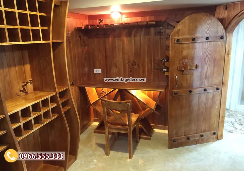Thiết kế và thi công hầm rượu vang gia đình - Vintage Decor Thiết kế và thi công hầm rượu vang gia đình - Vintage Decor