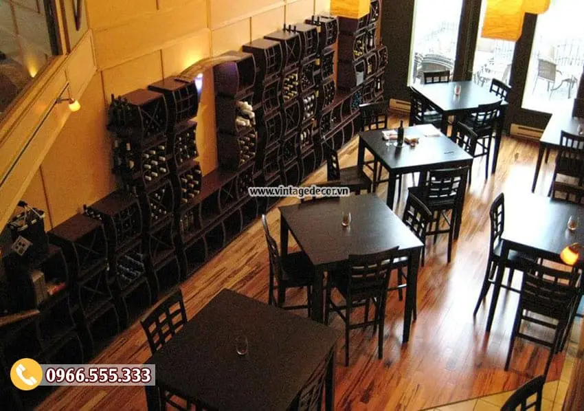 Mẫu thiết kế nhà hàng rượu vang độc đáo BR07 Mẫu thiết kế nhà hàng rượu vang độc đáo BR07
