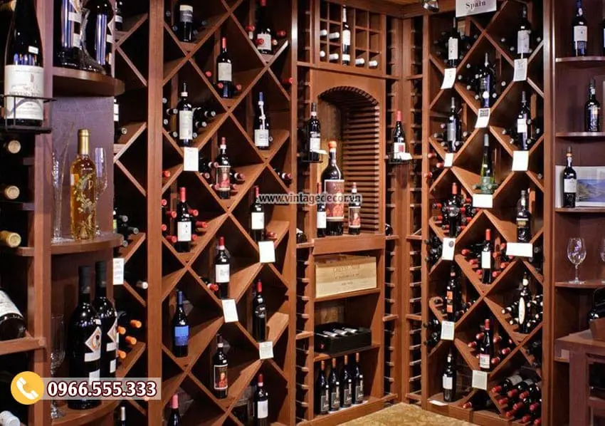 Mẫu thiết kế cửa hàng rượu vang sang trọng CHR08 Mẫu thiết kế cửa hàng rượu vang sang trọng CHR08