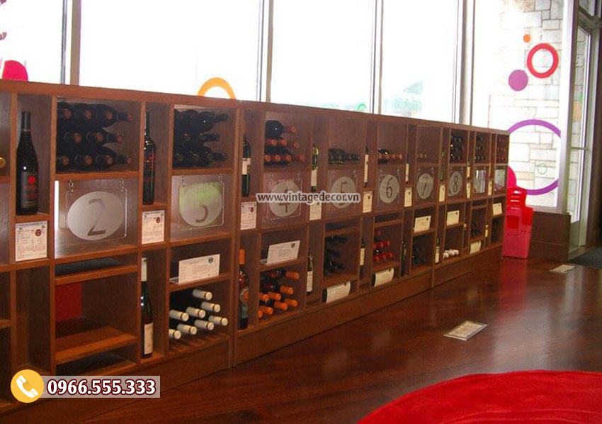 Mẫu cửa hàng rượu vang chuyên nghiệp CHR10