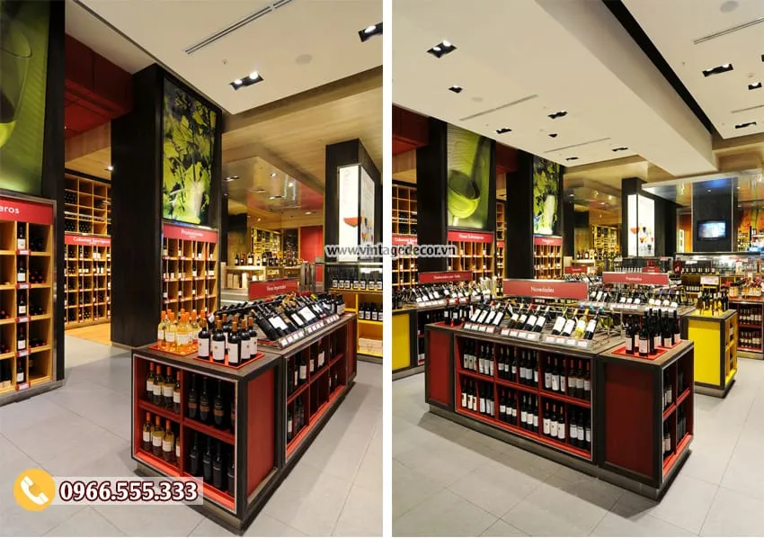 Mẫu thiết kế showroom rượu vang sang trọng CHR15 Mẫu thiết kế showroom rượu vang sang trọng CHR15