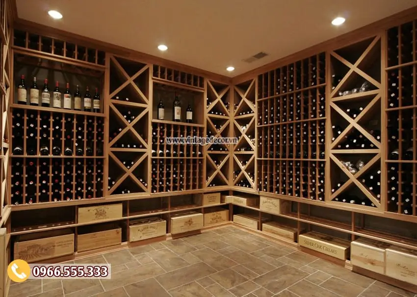 Mẫu thiết kế hầm rượu cổ điển HR04 Mẫu thiết kế hầm rượu cổ điển HR04