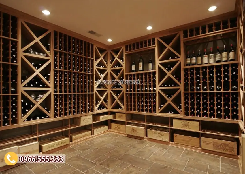 Mẫu thiết kế hầm rượu cổ điển HR04 Mẫu thiết kế hầm rượu cổ điển HR04