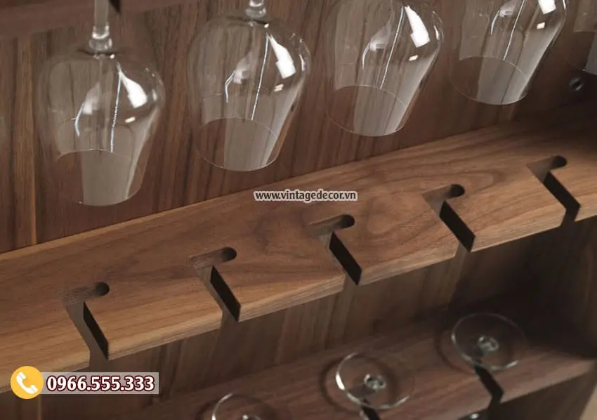Mẫu tủ rượu gia đình gỗ sồi đẹp TBR06 Mẫu tủ rượu gia đình gỗ sồi đẹp TBR06