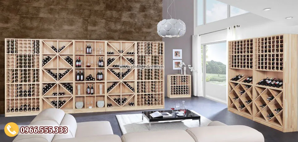 Xu hướng nội thất hiện đại – 25 mẫu kệ đựng rượu vang đẹp nhất 2020