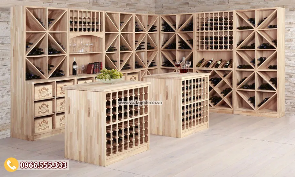 Xu hướng nội thất hiện đại – 25 mẫu kệ đựng rượu vang đẹp nhất 2020