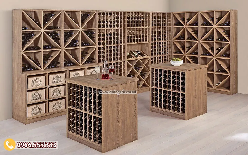 Xu hướng nội thất hiện đại – 25 mẫu kệ đựng rượu vang đẹp nhất 2020