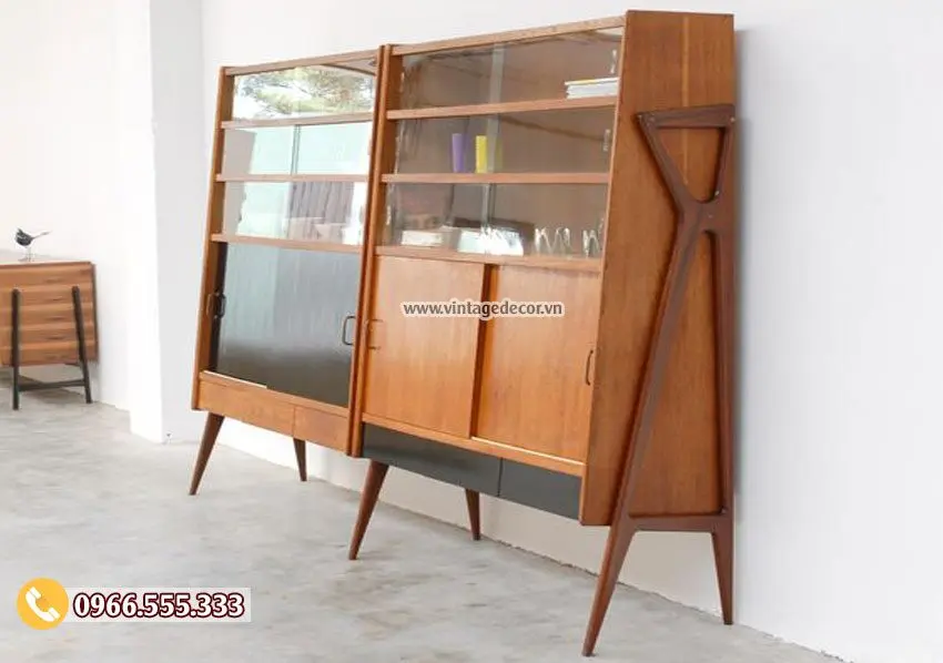 Mẫu tủ đựng đồ trang trí phòng khách TV02