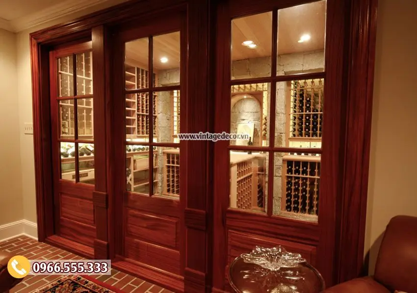 Mẫu thiết kế hầm rượu vang cổ điển HR82 Mẫu thiết kế hầm rượu vang cổ điển HR82