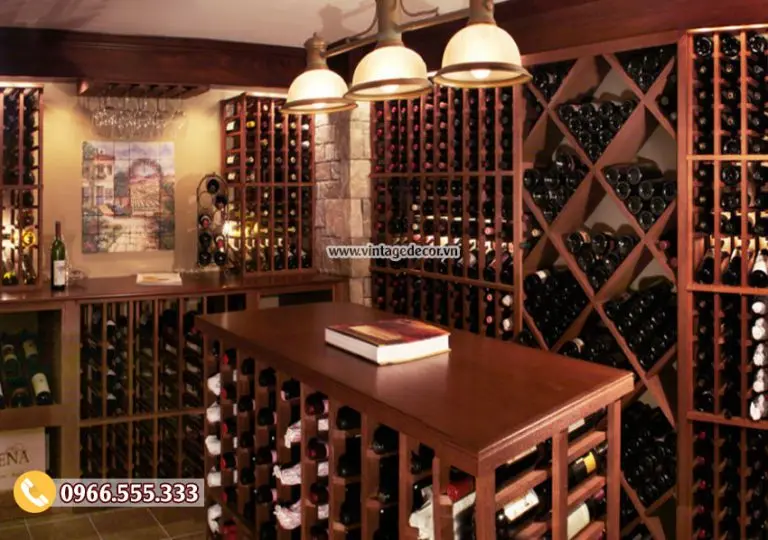 Mẫu hầm lưu trữ rượu vang phong cách cổ điển HR84