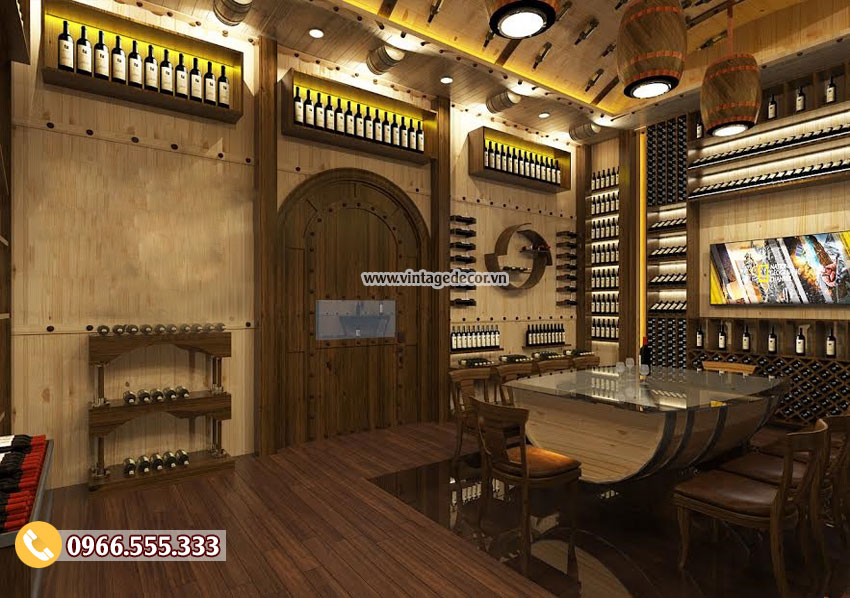 thiết kế hầm rượu, nhà hàng hầm rượu tại Hà Nội