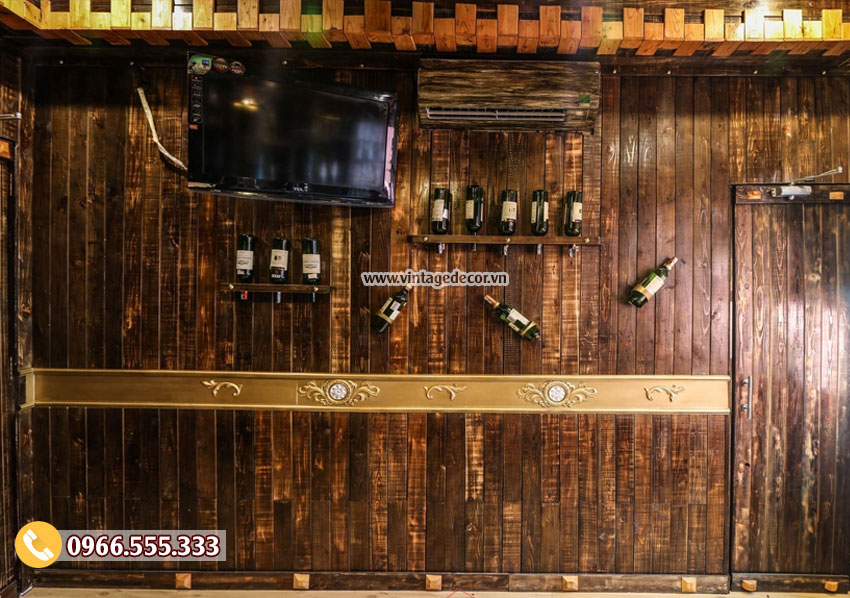 Mẫu hầm rượu nhà hàng gỗ thông tự nhiên BR70