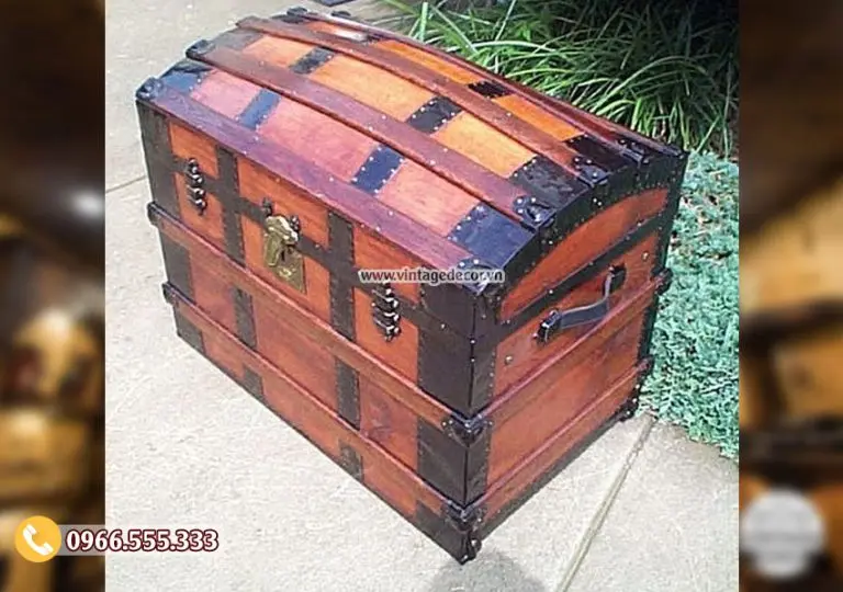 Mẫu rương gỗ Vintage Decor RG01