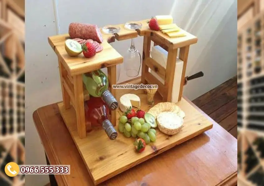 Mẫu kệ rượu đa năng đặt bàn TBR104 Mẫu kệ rượu đa năng đặt bàn TBR104