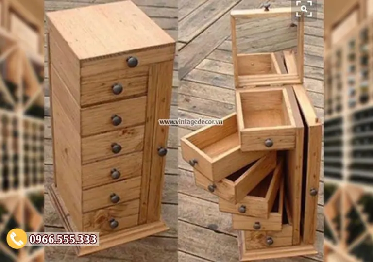 Mẫu rương gỗ đa năng phong cách hiện đại RG42