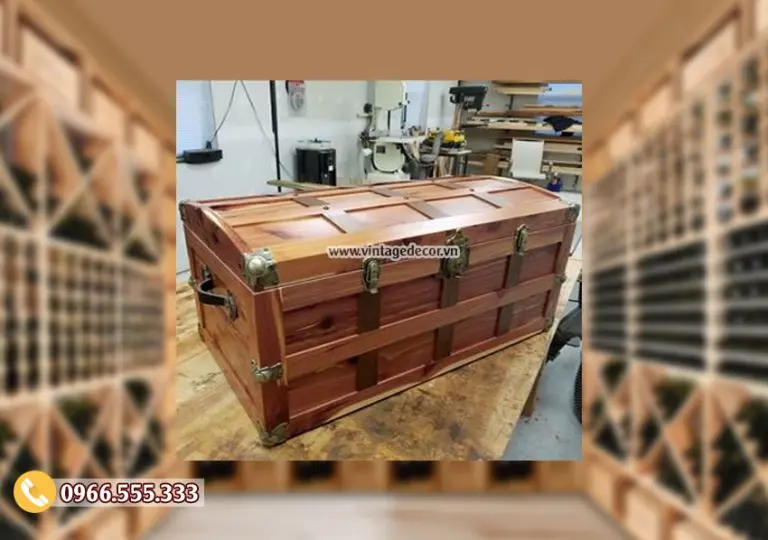 Mẫu rương gỗ để đồ tiện ích RG46