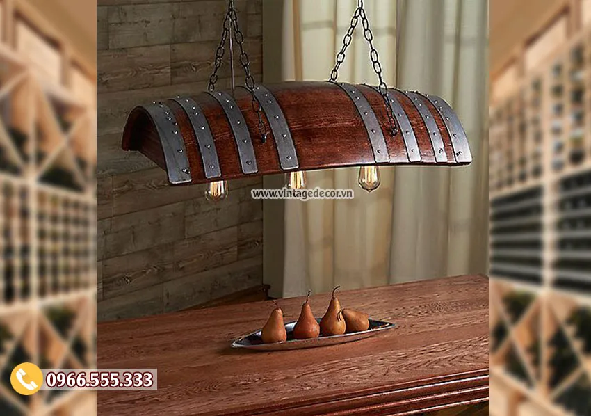 Mẫu đèn cổ điển thùng trống DG018