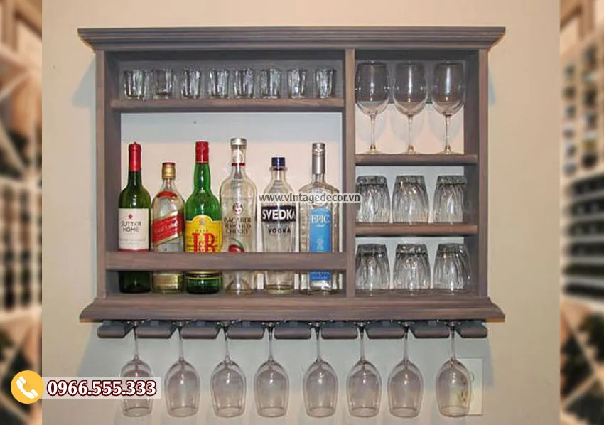 Mẫu kệ tủ rượu vang đẹp TBR163 Mẫu kệ tủ rượu vang đẹp TBR163