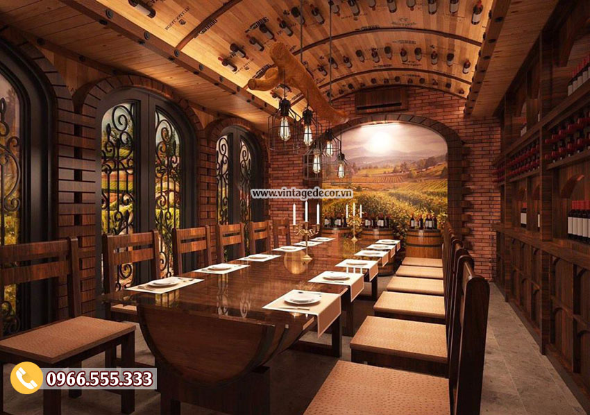 Tổng hợp 10 thiết kế nhà hàng hầm rượu 2019