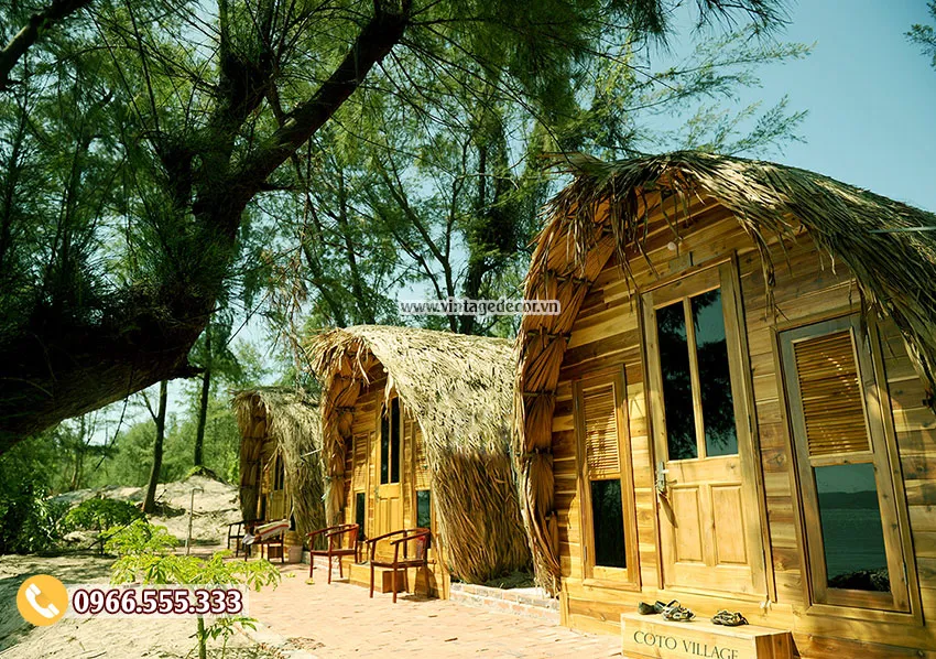 Mẫu nhà gỗ homestay hà nội NB75