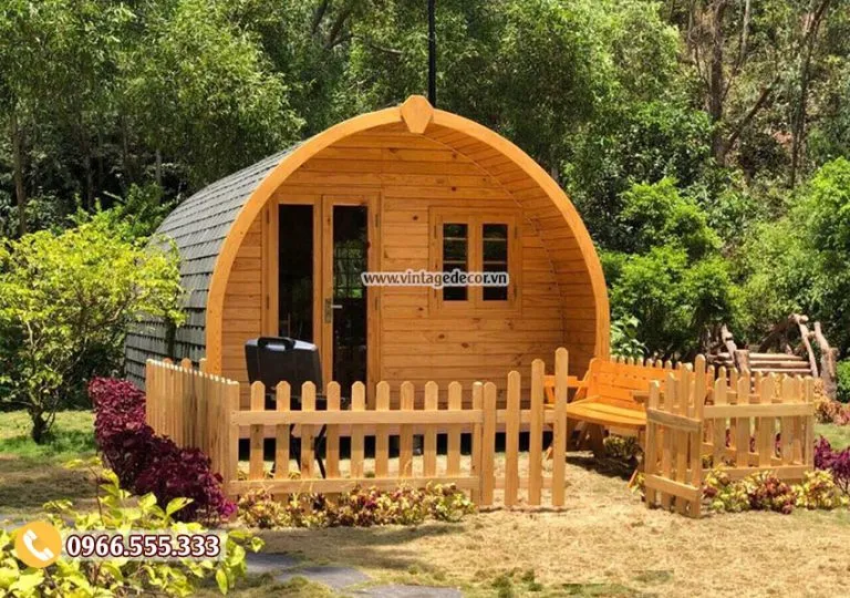 Mẫu thiết kế nhà gỗ châu âu NB84