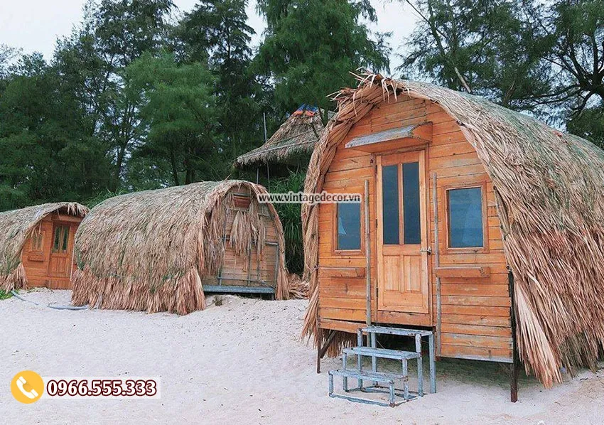 chòi nghỉ sân vườn bằng gỗ