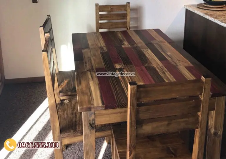 Mẫu bộ bàn ghế phòng ăn đẹp BG74