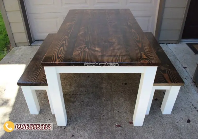 Mẫu bộ bàn ghế gỗ sồi đẹp BG79