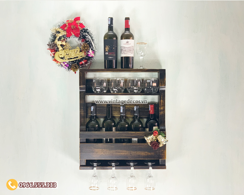 Top 20 mẫu Kệ Rượu Treo Tường trang trí đẹp nhất