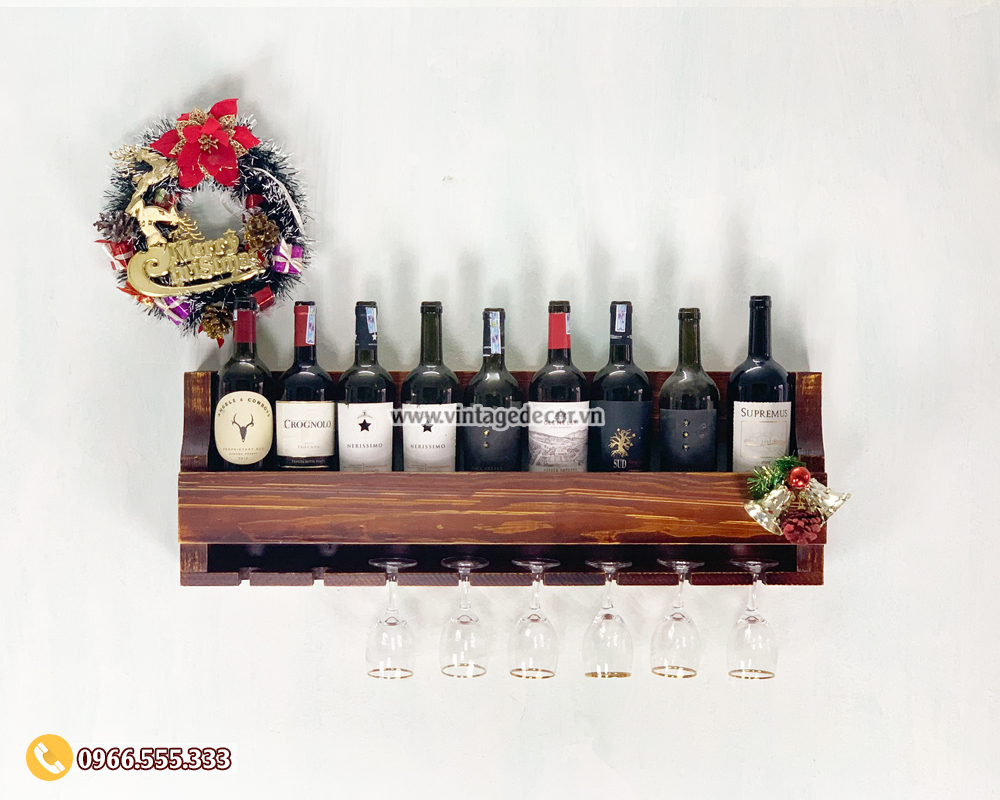 Top 20 mẫu Kệ Rượu Treo Tường trang trí đẹp nhất