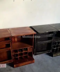 Tủ rượu TRM02 mở ra như cuốn sách – nắp hai lá lật sang hai bên