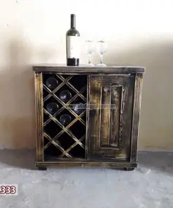 Tủ rượu mini gỗ thông nhập khẩu TRM05