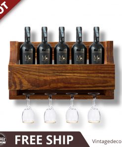 Kệ Rượu Treo Tường Ptagas KR04