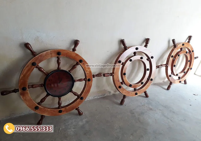 Họa tiết bánh xe tạo điểm nhấn cho không gian
