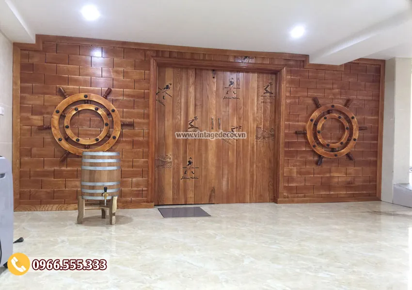 Hầm rượu vang thiết kế theo phòng cách tân cổ điển
