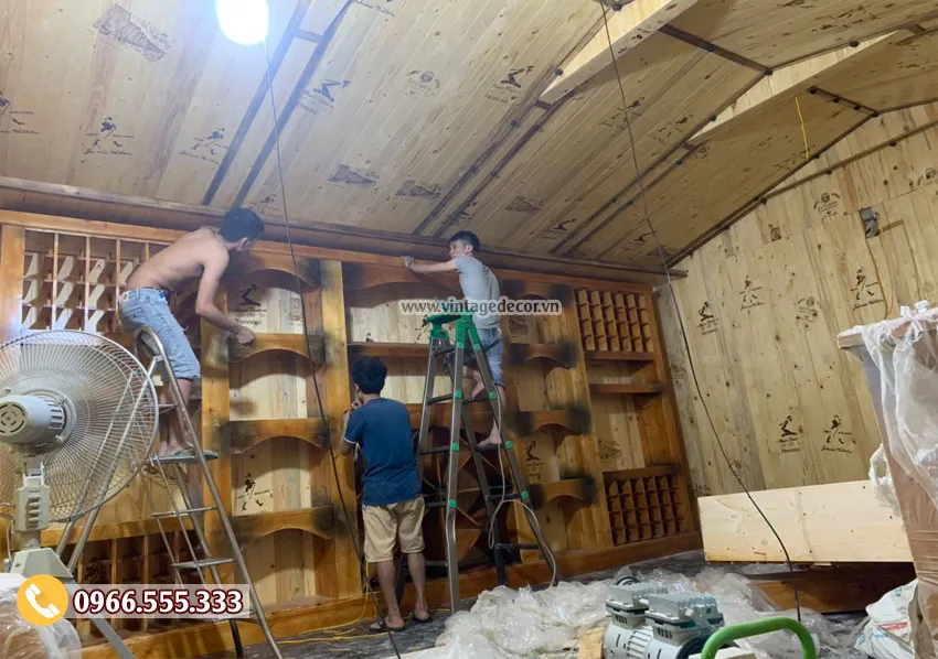 Thi công hầm rượu vang chuyên nghiệp cho gia đình anh Sinh Nghệ An