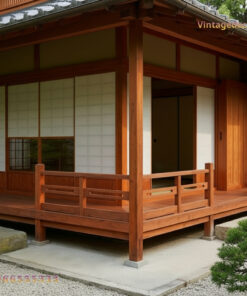 Chi tiết kết cấu gỗ và khớp nối tinh xảo của nhà gỗ J56