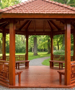 Mặt sàn gỗ thông cao cấp cách đất giúp không gian sinh hoạt luôn khô ráo và sạch sẽ.