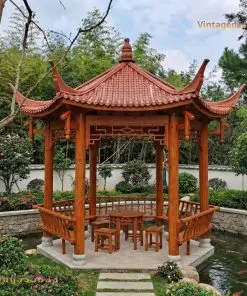 chòi gỗ sân vườn T4