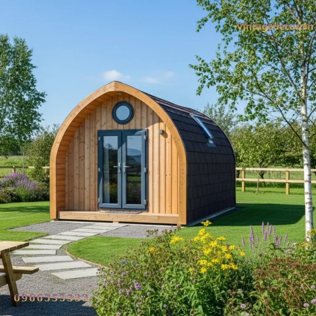 Nhà Gỗ Bungalow B1 Mái Vòm Glamping