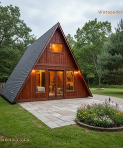 Nhà Gỗ Homestay S4 - A-Frame Cổ Điển, Gỗ Thông Tự Nhiên