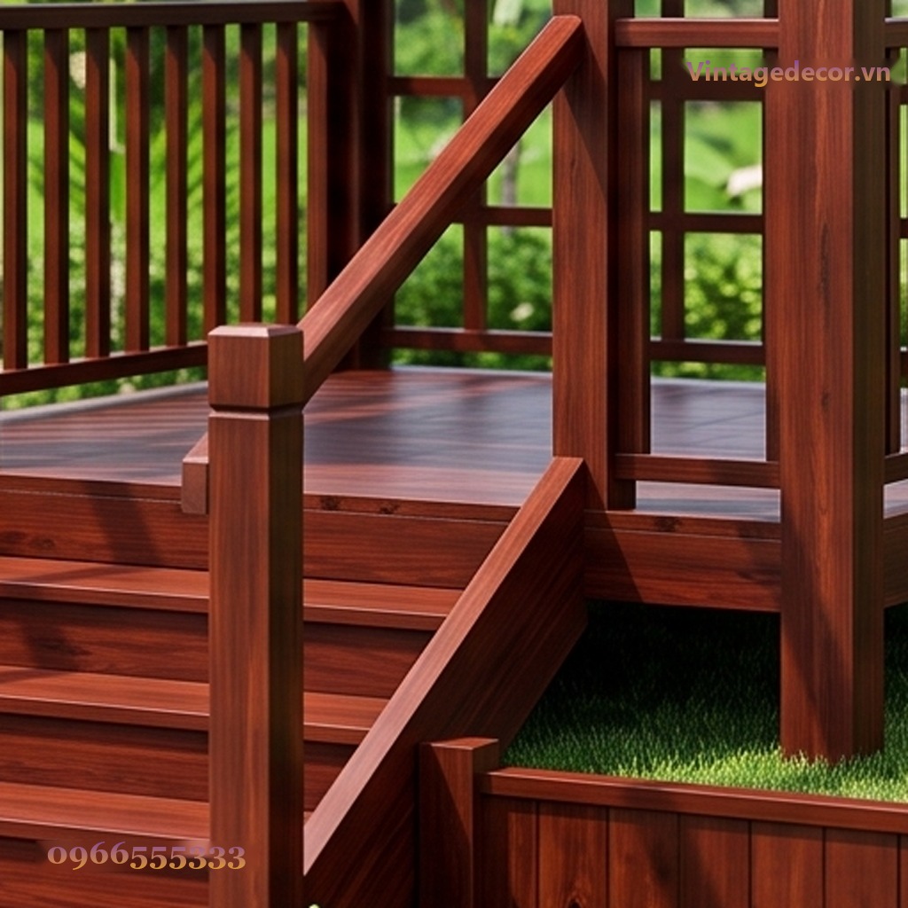 Chòi Gỗ Sân Vườn CK2 - Mái Ngói Hai Dốc Sàn Nâng Bậc Thang, Gỗ Thông Chòi Gỗ Sân Vườn CK2 - Mái Ngói Hai Dốc Sàn Nâng Bậc Thang, Gỗ Thông