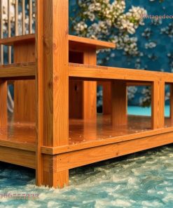 Chòi Gỗ Sân Vườn T21 - Mái Bằng Lam Đứng Hiện Đại, Gỗ Thông