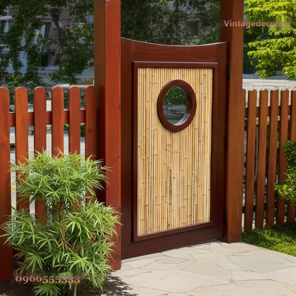 Cổng Torii Nhật Bản C24 - Cánh Nan Tre Ô Tròn Chạm, Gỗ Thông Cổng Torii Nhật Bản C24 - Cánh Nan Tre Ô Tròn Chạm, Gỗ Thông