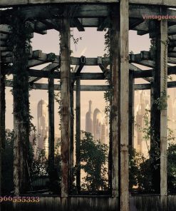 Giàn Hoa Pergola P13 - Khung Tròn Bao Quanh Bồn Cây, Gỗ Thông