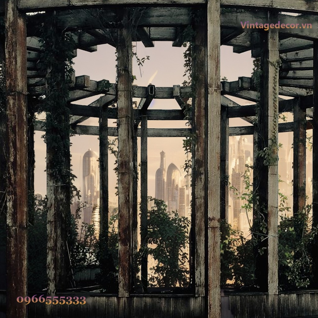 Giàn Hoa Pergola P13 - Khung Tròn Bao Quanh Bồn Cây, Gỗ Thông Giàn Hoa Pergola P13 - Khung Tròn Bao Quanh Bồn Cây, Gỗ Thông