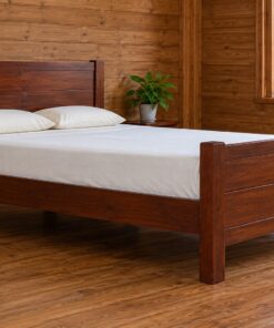 Giường Gỗ Thông GN11 - Đầu Và Đuôi Giường Ván Ngang Bằng Nhau, Gỗ Thông