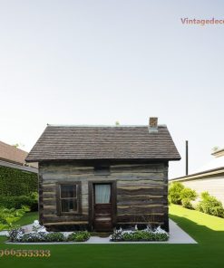 Nhà Gỗ Bungalow B9 - Cabin Gỗ Súc Cổ Điển Mái Ngói Bitum, Gỗ Thông