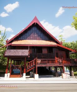 Nhà Gỗ Homestay S11 - Nhà Sàn Mái Nhọn Hiên Rộng Cầu Thang, Gỗ Thông – Ảnh: 