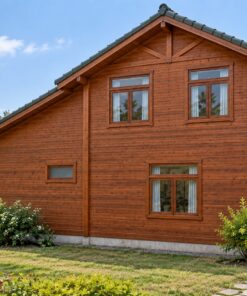 Nhà Gỗ Homestay S26 - Hai Tầng Ban Công Dài Hiên Lát, Gỗ Thông